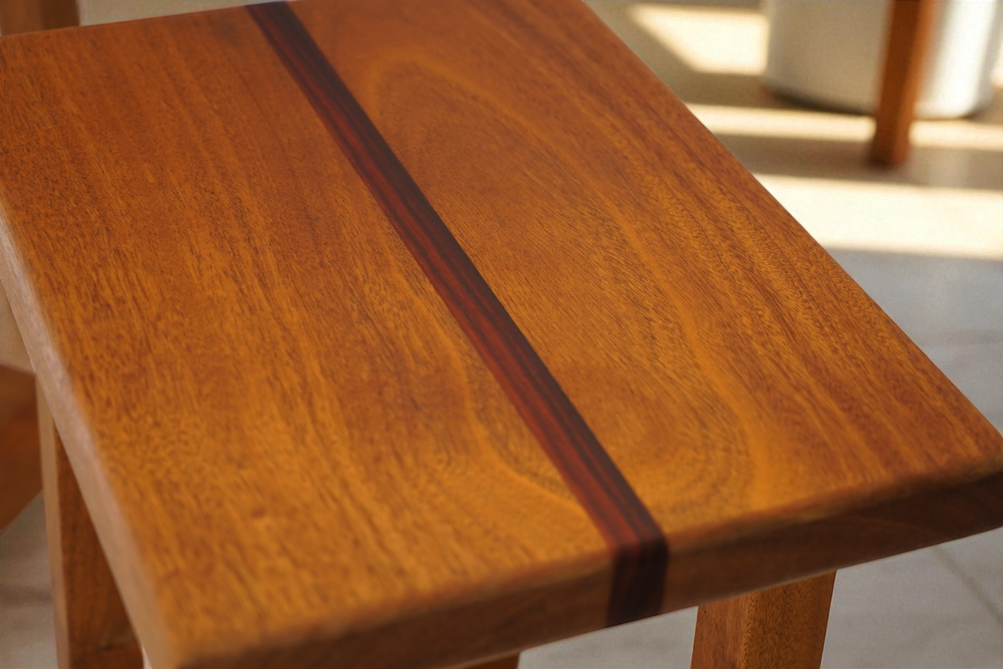 Mahogany and Padauk Stools