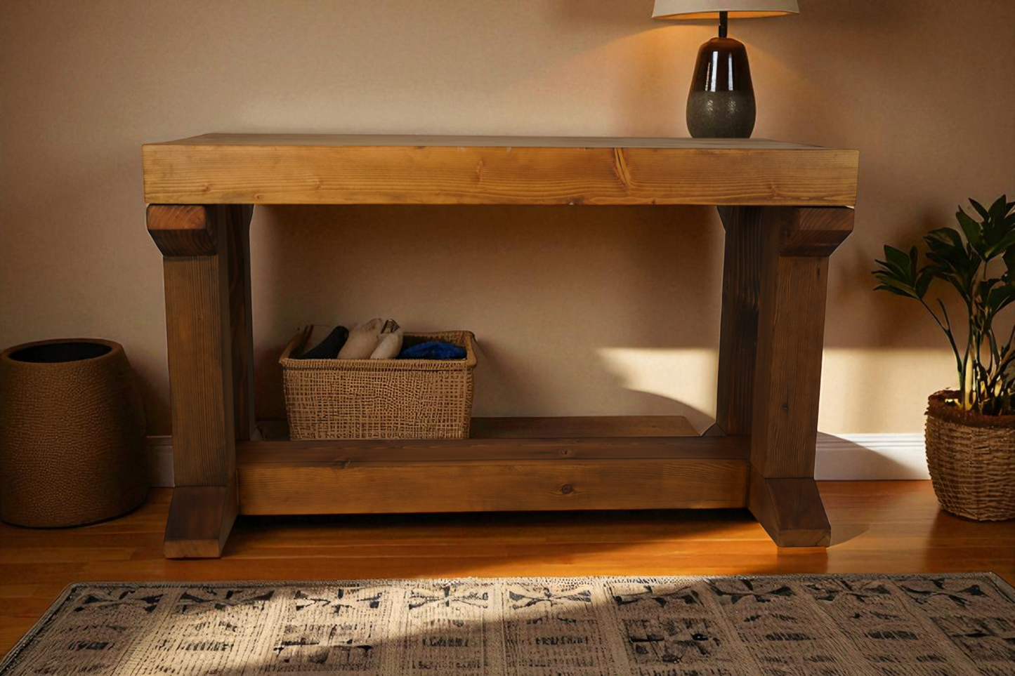 Reclaimed Media Console Table