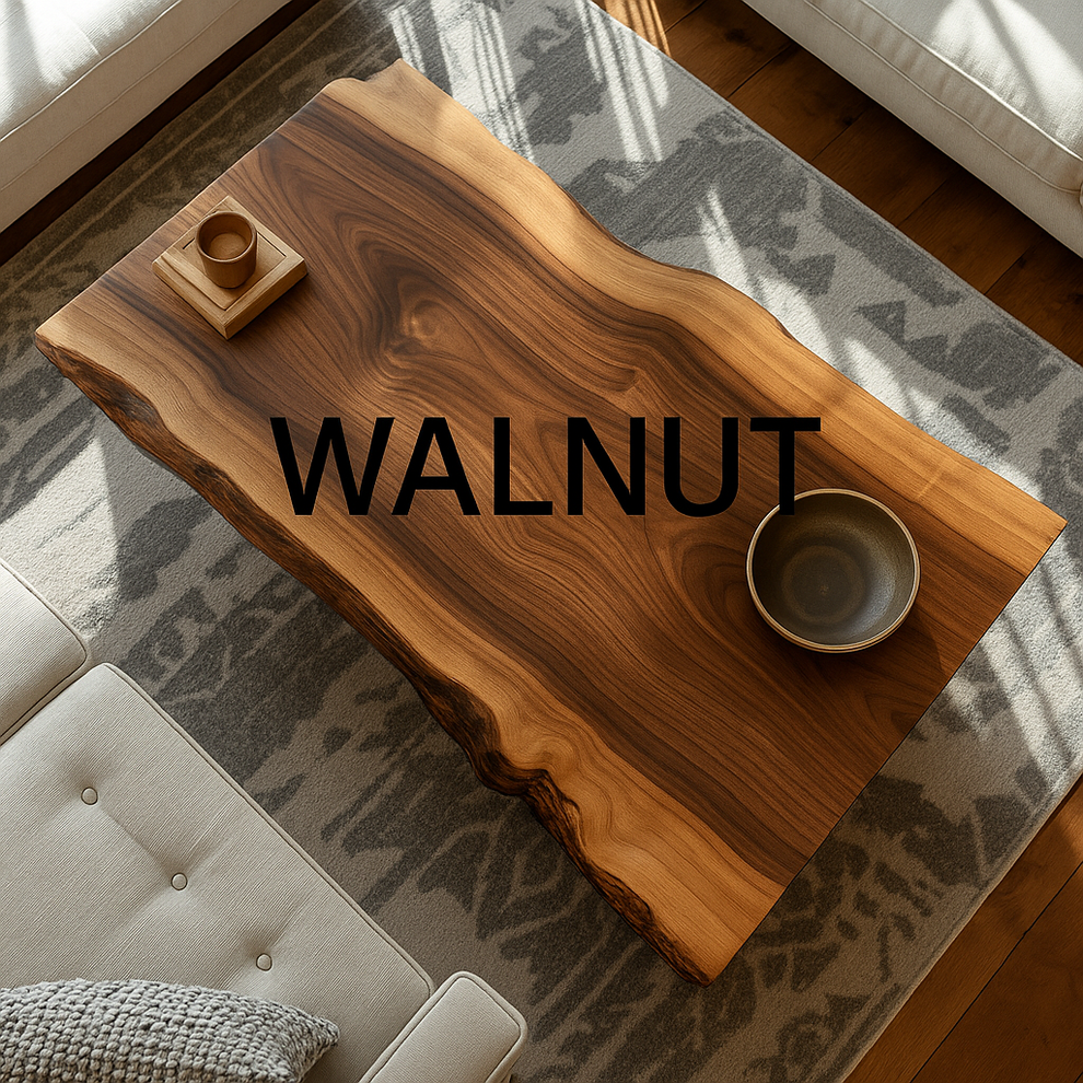 Live Edge Coffee Table – Handmade Solid Wood Furniture – Modern