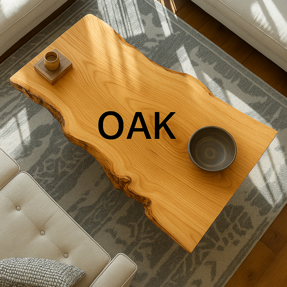 Live Edge Coffee Table – Handmade Solid Wood Furniture – Modern