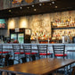 Industrial Walnut Dining Table – Restaurant Style