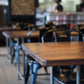 Industrial Walnut Dining Table – Restaurant Style