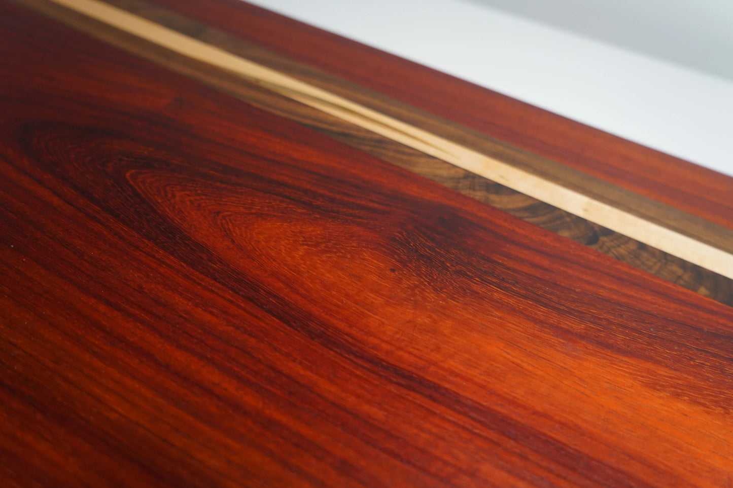 Padauk, Walnut, and Maple Cutting Board