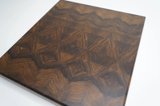 Black Limba End Grain Butcher Block