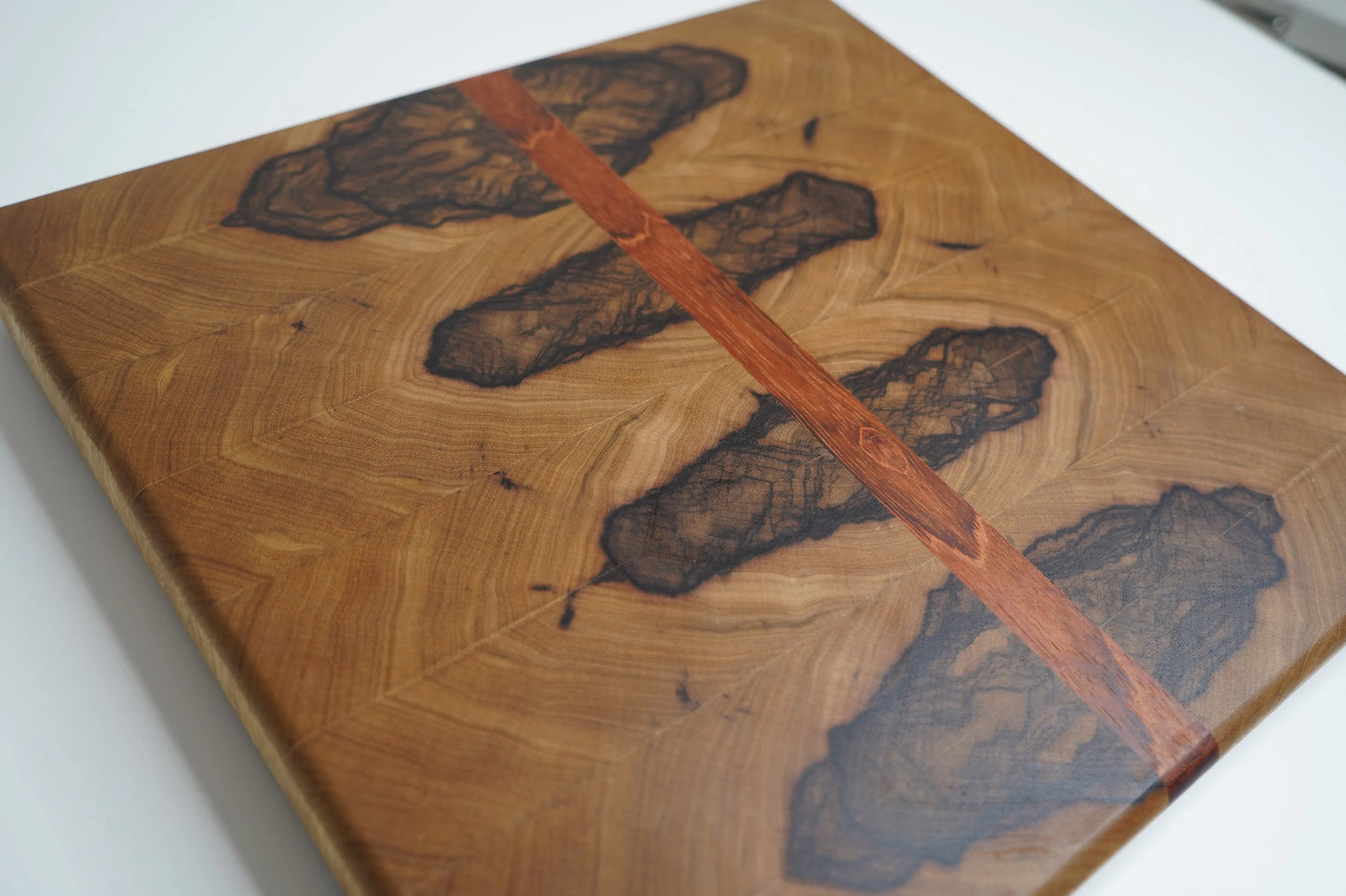 Black Limba End Grain and Jatoba Cutting Board