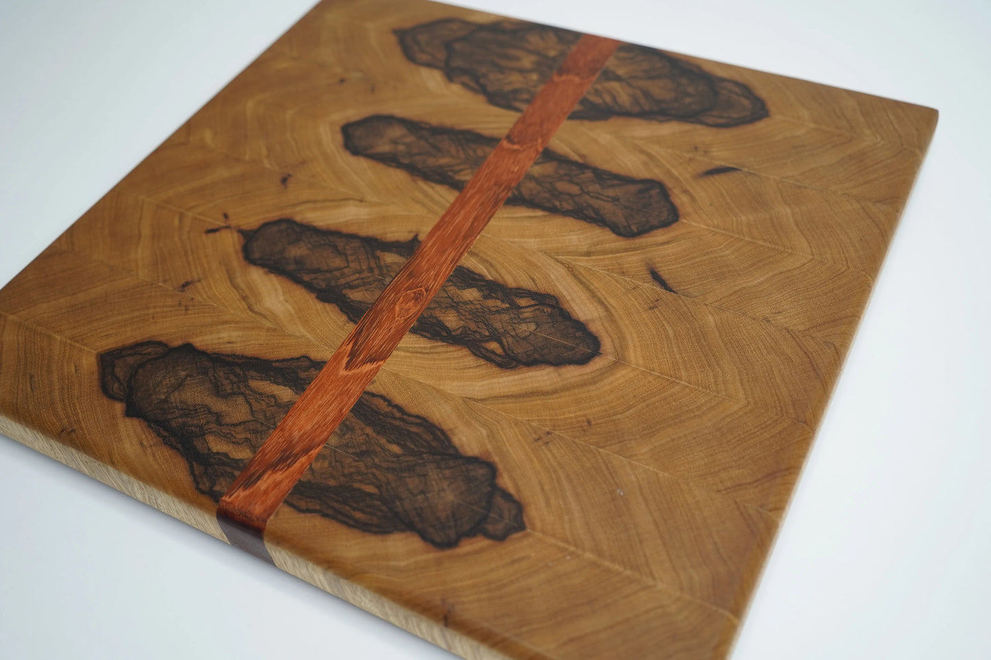 Black Limba End Grain and Jatoba Cutting Board