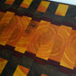 Yellow Heart , Black Limba , and Padauk Endgrain Butcher Block