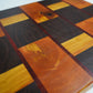 Yellow Heart, Walnut, and Padauk End Grain Cutting Block