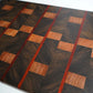 Black Limba End Grain, African Mahogany End Grain, and Padauk Cutting Board