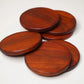 Customizable Handcrafted Hardwood Coasters – Padauk