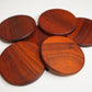 Customizable Handcrafted Hardwood Coasters – Padauk