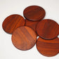 Customizable Handcrafted Hardwood Coasters – Padauk