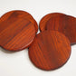 Customizable Handcrafted Hardwood Coasters – Padauk