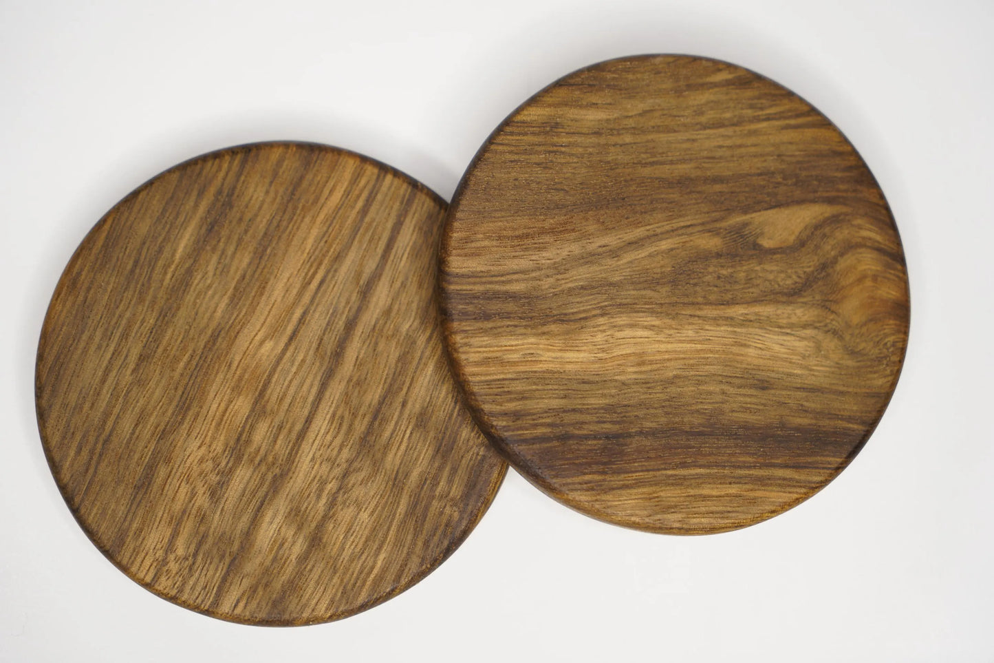 Customizable Handcrafted Hardwood Coasters – Black Limba