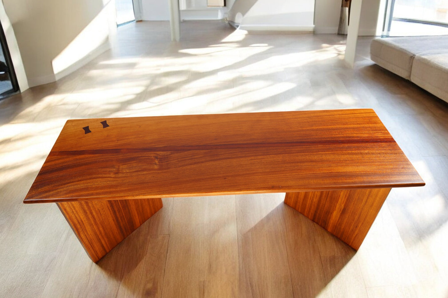 Mahogany and Padauk Bench